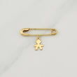 Charm Hook Nurse Boy-Girl 0.85 g / 1 in Yellow Gold 18K