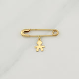 Charm Hook Nurse Boy-Girl 0.85 g / 1 in Yellow Gold 18K