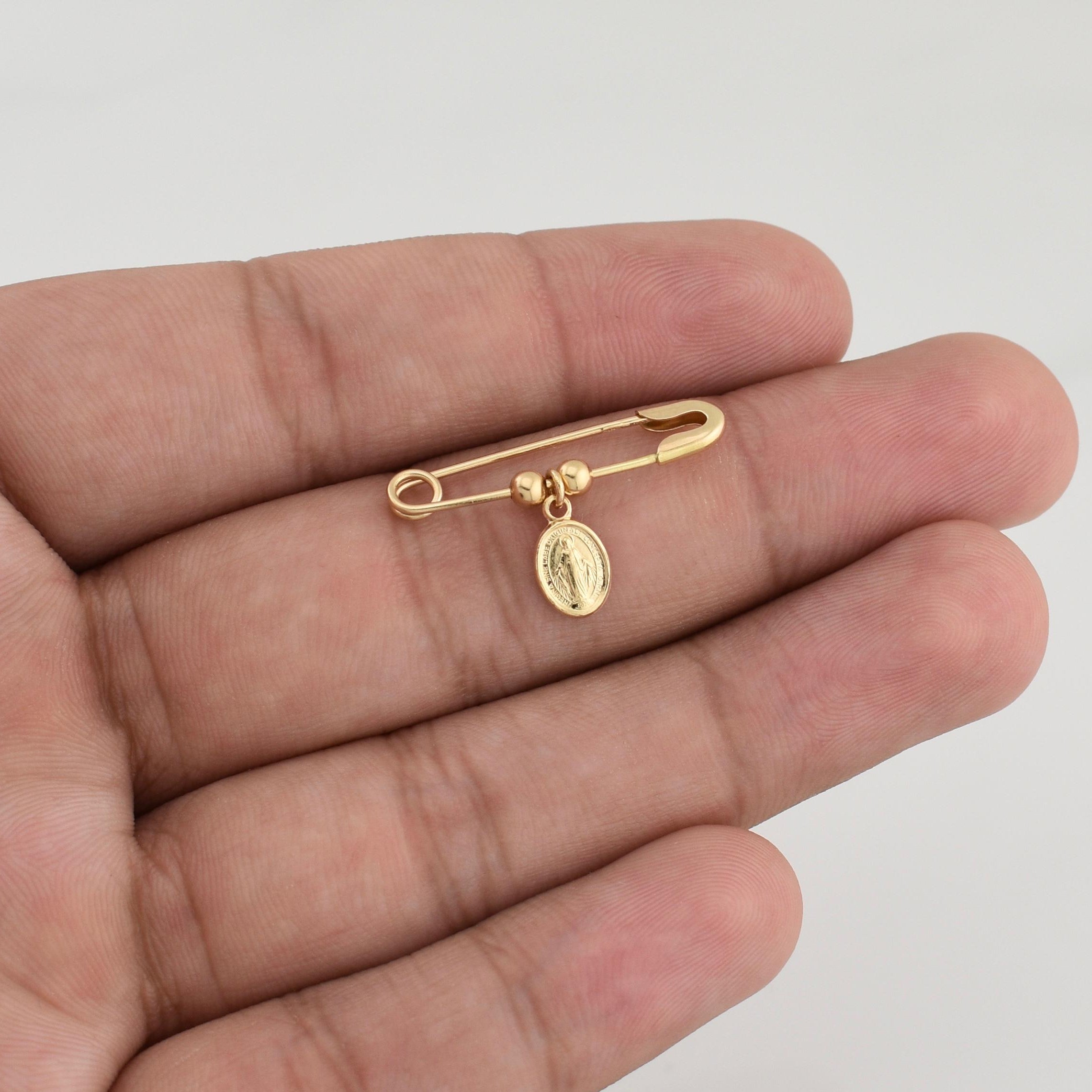 Charm Hook Nursing Virgin Miraculous 1.35 g / 1 in 18K Yellow Gold