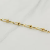Paperclip Chain Marino 3.45 g / 17 3/4 in / 6 mm Yellow Gold 18K