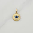 Pendant Turkish Eye 1 g / 3/4 in Yellow Gold 18K