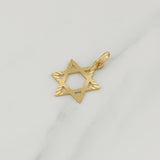 Pendant Star of David 1.1 g / 1 in Yellow Gold 18K