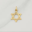 Pendant Star of David 1.1 g / 1 in Yellow Gold 18K