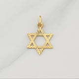 Pendant Star of David 1.1 g / 1 in Yellow Gold 18K
