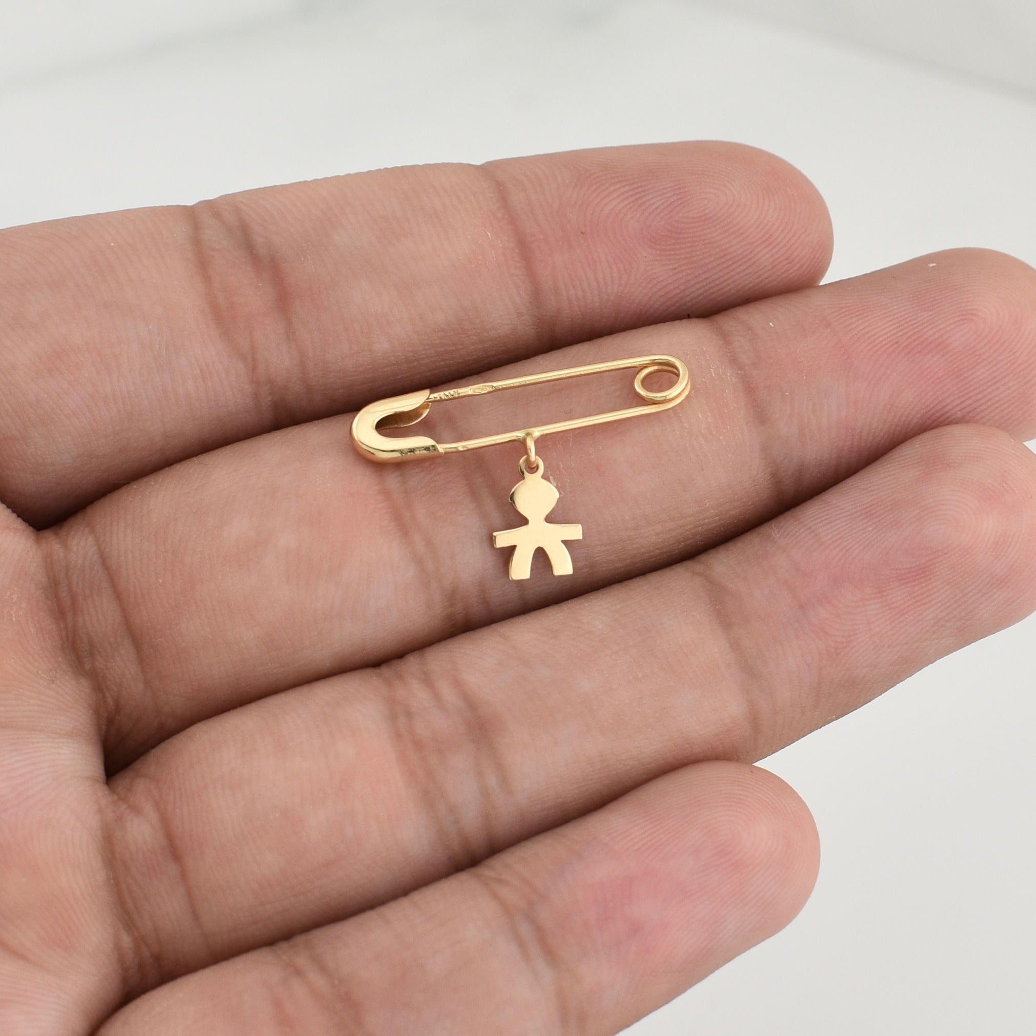 Charm Hook Nurse Boy-Girl 0.85 g / 1 in Yellow Gold 18K