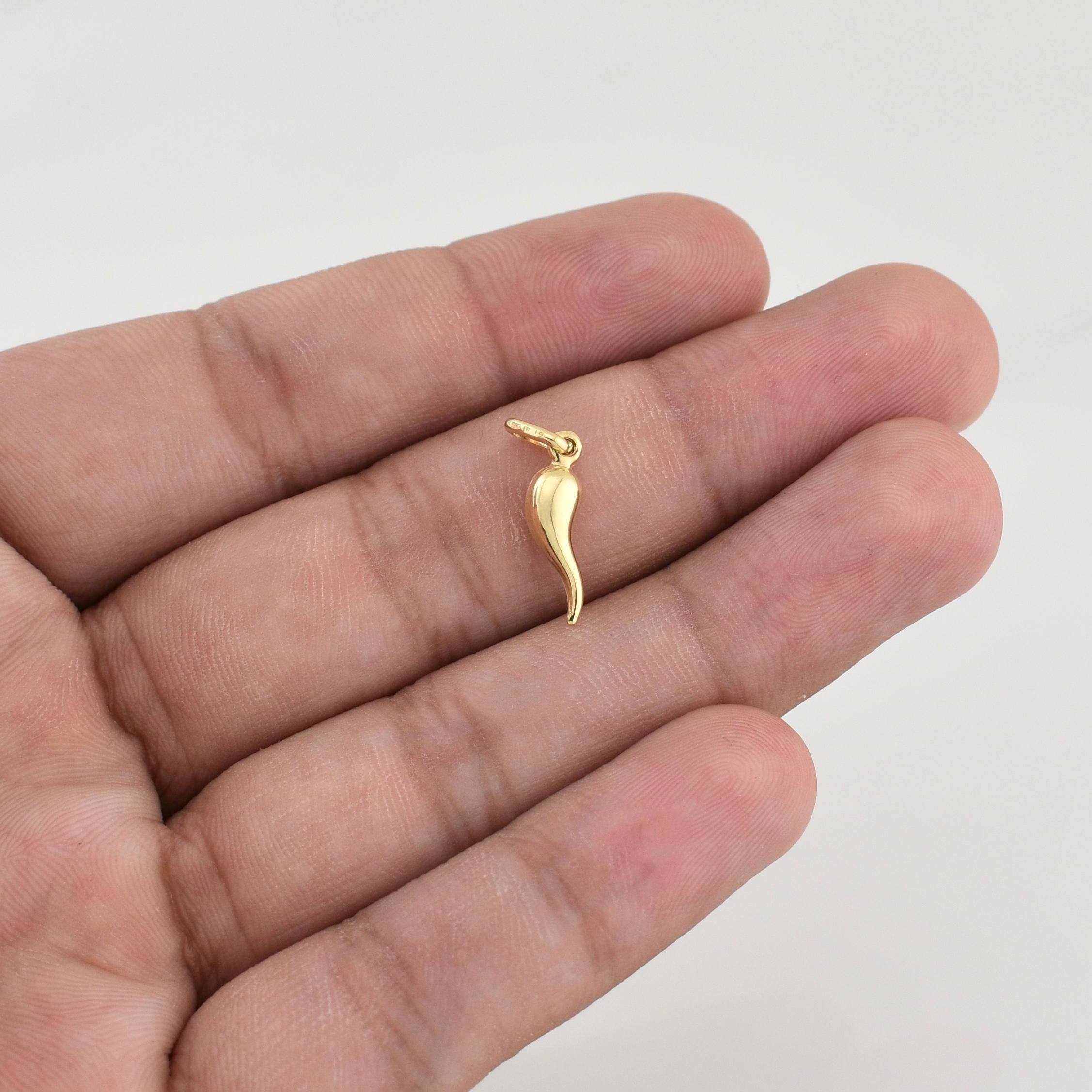 Pendant Aji Jalapeño 0.5 g / 3/4 in 18K Yellow Gold