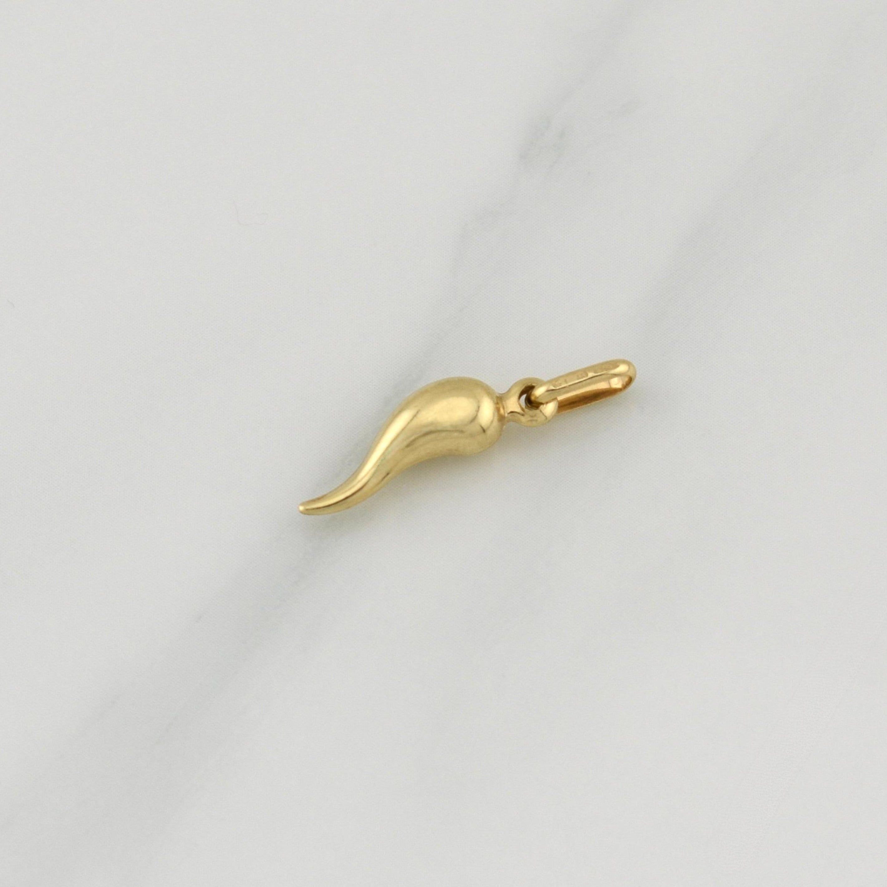 Pendant Aji Jalapeño 0.5 g / 3/4 in 18K Yellow Gold