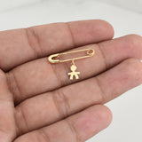 Charm Hook Nurse Boy-Girl 0.85 g / 1 in Yellow Gold 18K
