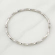 Bracelet Twisted Hoop Tribal 4 g / 7 1/2 in / 3 mm White Gold 18K
