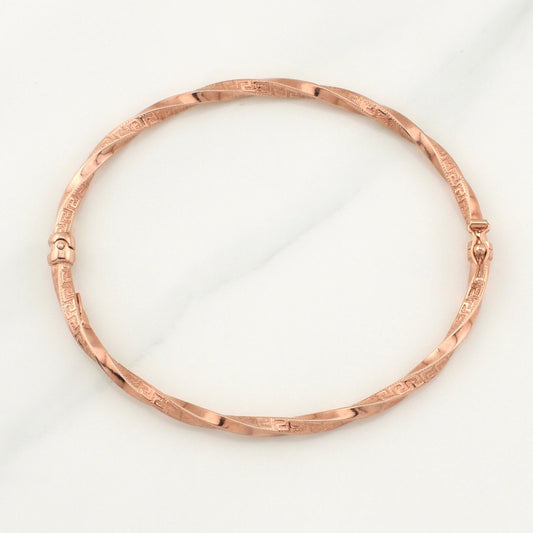 Pulso Aro Entorchado Tribal 4.05 g / 7 1/2 in / 3 mm Oro Rosa 18K