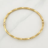 Bracelet Twisted Hoop Tribal 4.1 g / 7 1/2 in / 3 mm 18K Yellow Gold