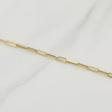 Paperclip Chain Lobster Claw Heart 4.1 g / 18 in / 3 mm Yellow Gold 18K