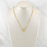 Paperclip Chain Lobster Claw Heart 4.1 g / 18 in / 3 mm Yellow Gold 18K