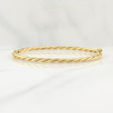 Bracelet Twisted Hoop 4.45 g / 7 3/4 in / 3 mm 18K Yellow Gold