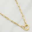 Paperclip Chain Lobster Claw Heart 4.15 g / 18 in / 3 mm Yellow Gold 18K