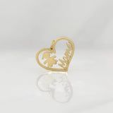 Pendant Heart Mom 1 g / 3/4 in Yellow Gold 18K