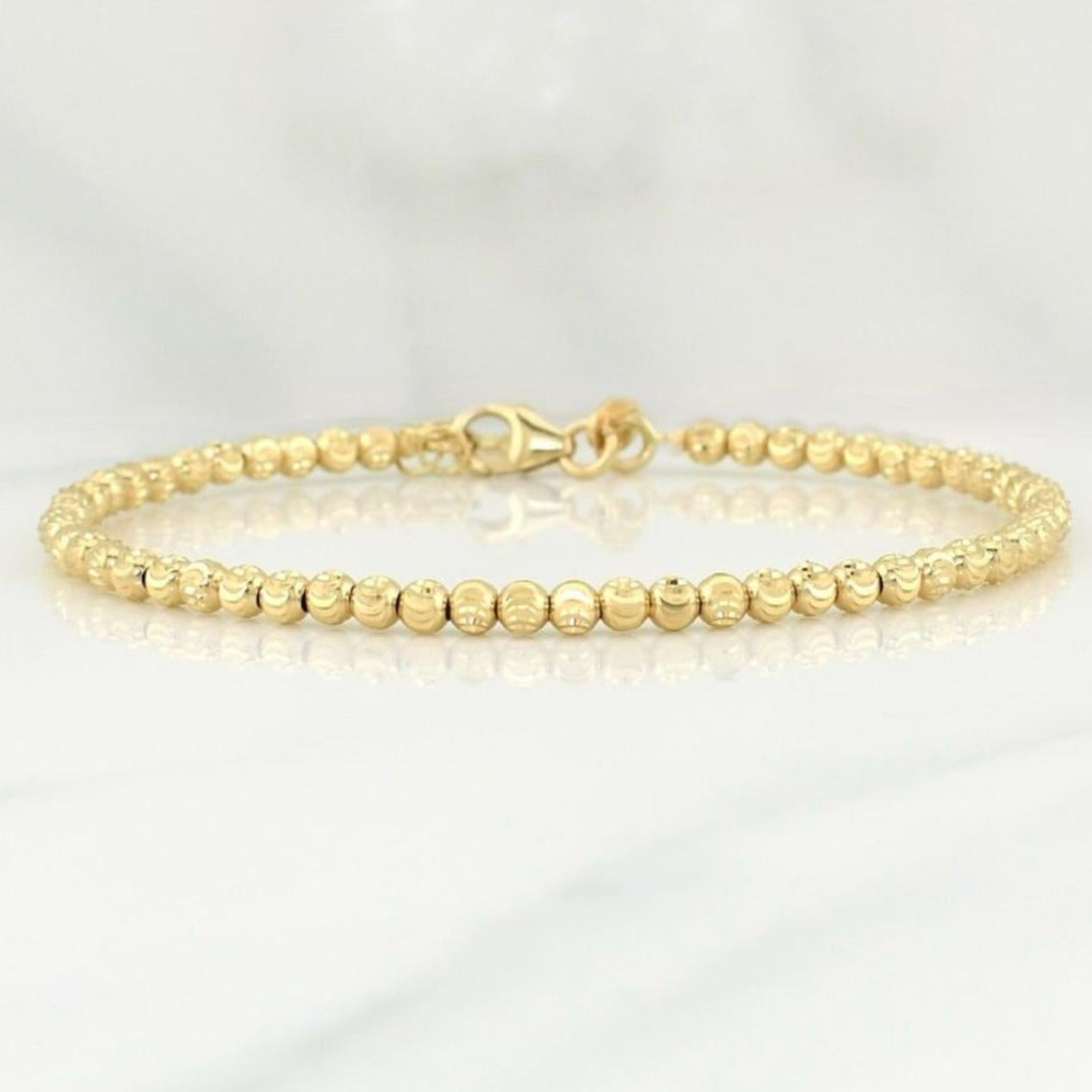 Pulso Modulable Militar Media Luna 6 g / 7 in - 8 in / 3 mm Oro Amarillo 18K