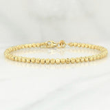 Pulso Modulable Militar Media Luna 6 g / 7 in - 8 in / 3 mm Oro Amarillo 18K