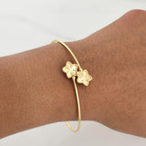 Pulso Aro Flor 3.9 g / 7 1/4 in / 1.5 mm Oro Amarillo 18K