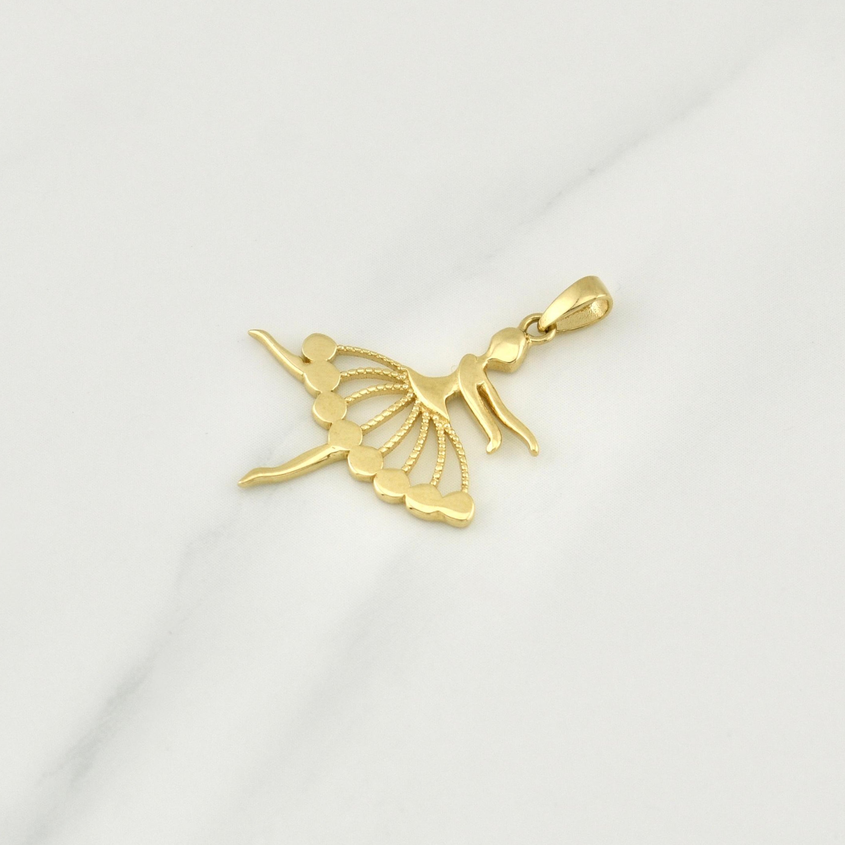 Dije Bailarina 1.3 g / 1 1/4 in Oro Amarillo 18K