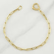 Paperclip Bracelet Lobster Claw Heart 2.55 g / 7 1/2 in / 3 mm Yellow Gold 18K