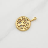 Dije Arbol De La Vida 2.1 g / 1 1/4 in Oro Amarillo 18K