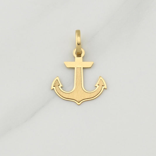 Dije Ancla 0.9 g / 3/4 in Oro Amarillo 18K