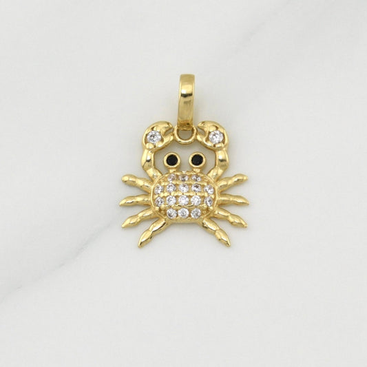 Dije Cangrejo 1.2 g / 3/4 in Oro Amarillo 18K