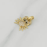 Dije Cangrejo 1.2 g / 3/4 in Oro Amarillo 18K