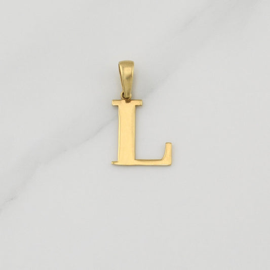 Dije Letra L 1 g / 3/4 in Oro Amarillo 18K