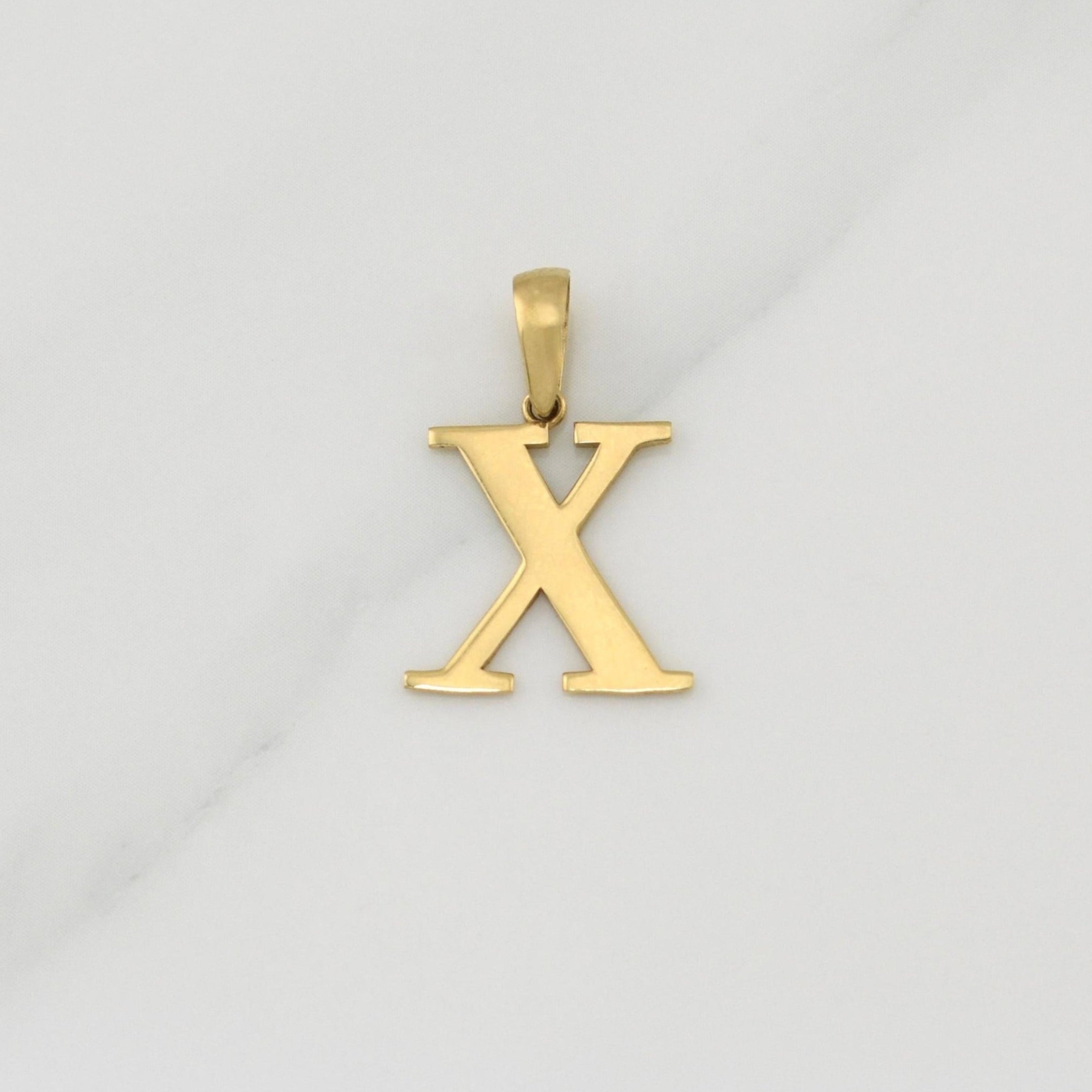 Dije Letra X 1.2 g / 3/4 in Oro Amarillo 18K