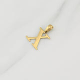 Dije Letra X 1.2 g / 3/4 in Oro Amarillo 18K