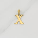 Dije Letra X 1.2 g / 3/4 in Oro Amarillo 18K