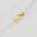 Pendant Letter Z 1.3 g / 3/4 in Yellow Gold 18K