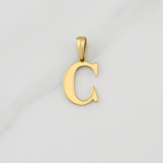 Dije Letra C 1.15 g / 3/4 in Oro Amarillo 18K