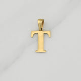 Pendant Letter T 1 g / 3/4 in Yellow Gold 18K