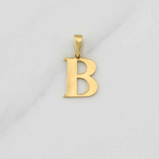 Dije Letra B 1.5 g / 3/4 in Oro Amarillo 18K
