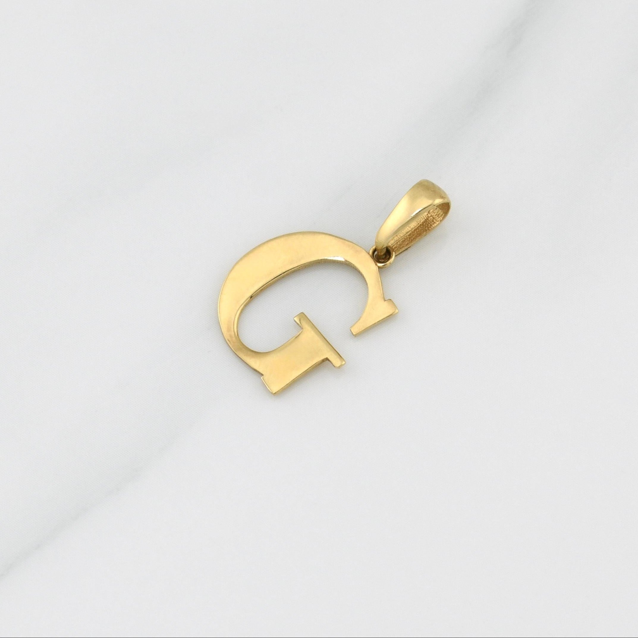 Pendant Letter G 1.15 g / 3/4 in Yellow Gold 18K