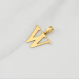 Dije Letra W 1.45 g / 3/4 in Oro Amarillo 18K