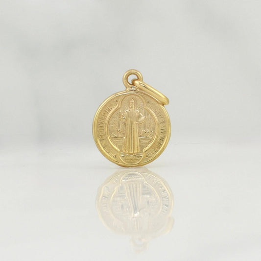 Dije San Benito 1.1 g / 3/4 in Oro Amarillo 18K