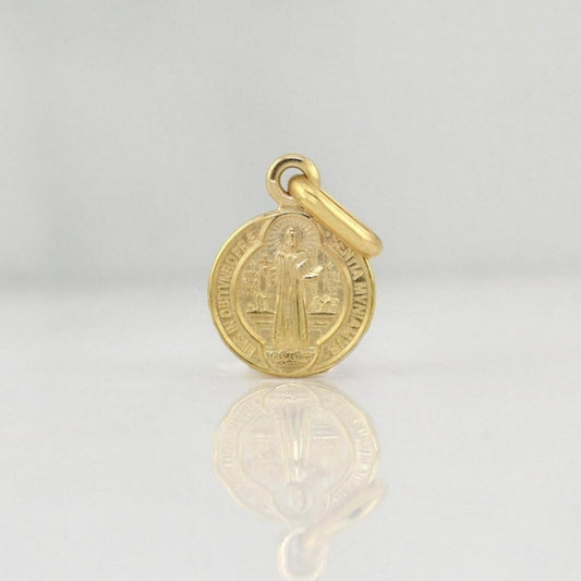 Dije San Benito 0.8 g / 3/4 in Oro Amarillo 18K
