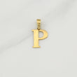 Pendant Letter P 1 g / 3/4 in Yellow Gold 18K