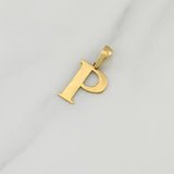 Pendant Letter P 1 g / 3/4 in Yellow Gold 18K