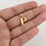 Pendant Letter P 1 g / 3/4 in Yellow Gold 18K
