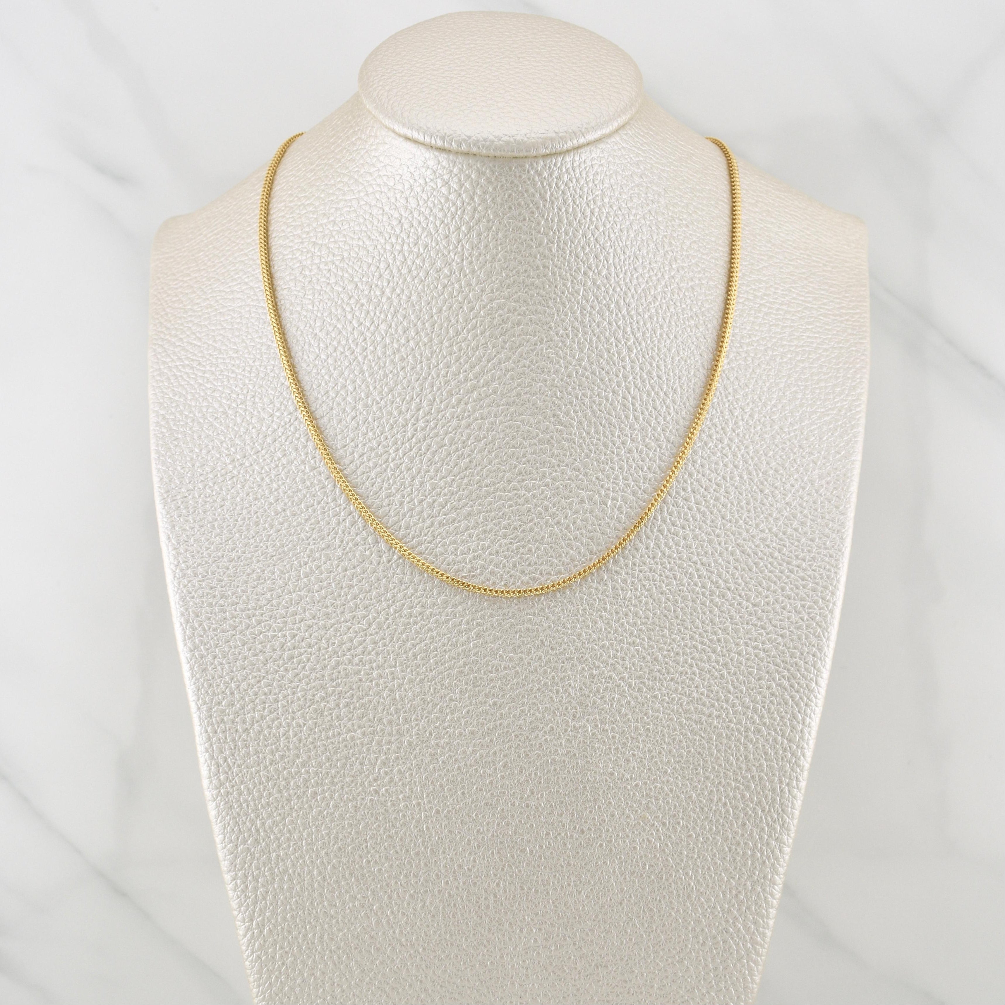 Franco Chain 2.2 g / 16 1/4 in / 1.45 mm 18K Yellow Gold