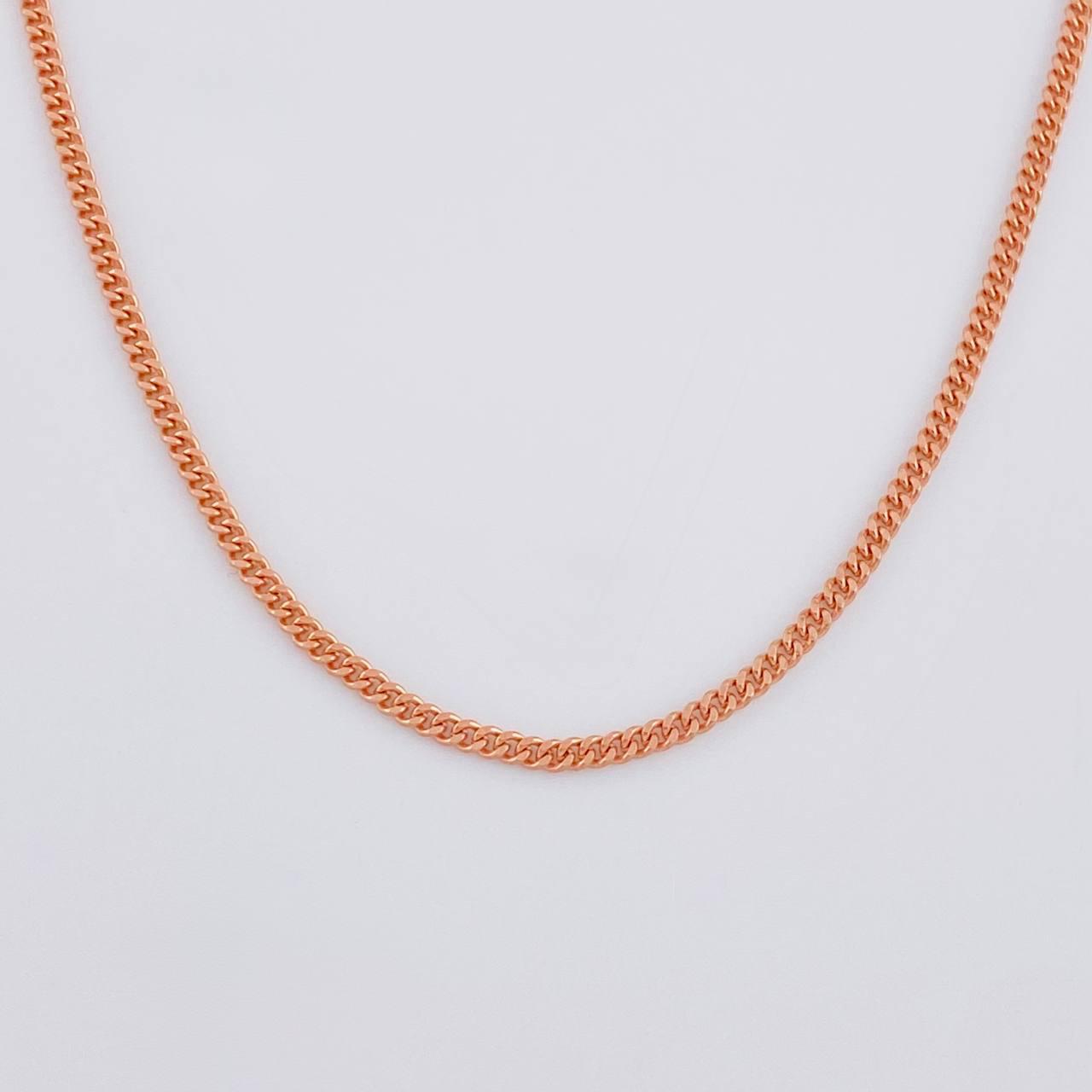 Cuban Links 6.1g / 24 in / 1.7mm Rose Gold +1 18K ©