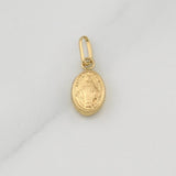Dije Virgen Milagrosa 0.3 g / 1/2 in Oro Amarillo 18K