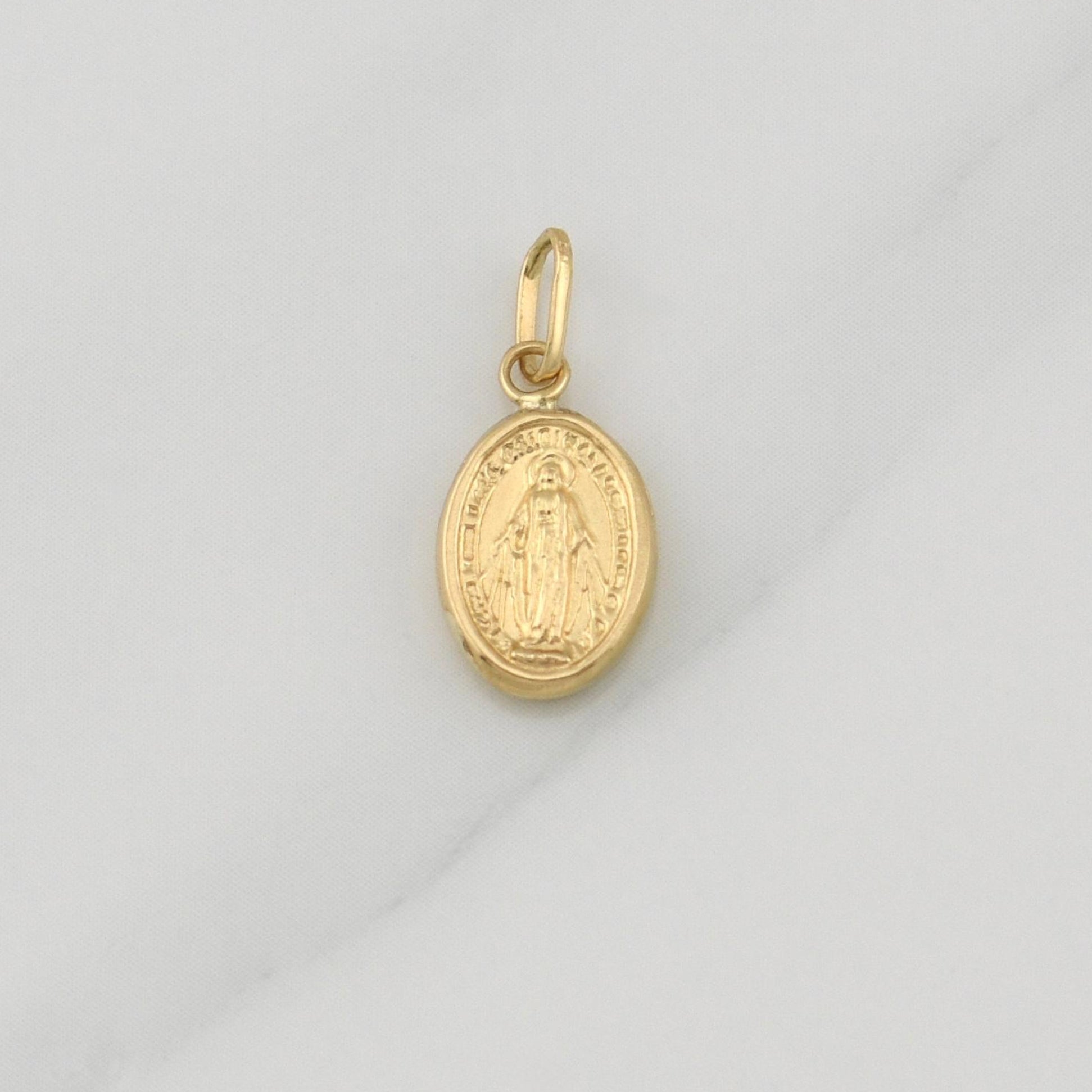 Dije Virgen Milagrosa 0.4 g / 3/4 in Oro Amarillo 18K