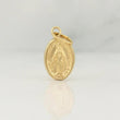 Dije Virgen Milagrosa 0.4 g / 3/4 in Oro Amarillo 18K
