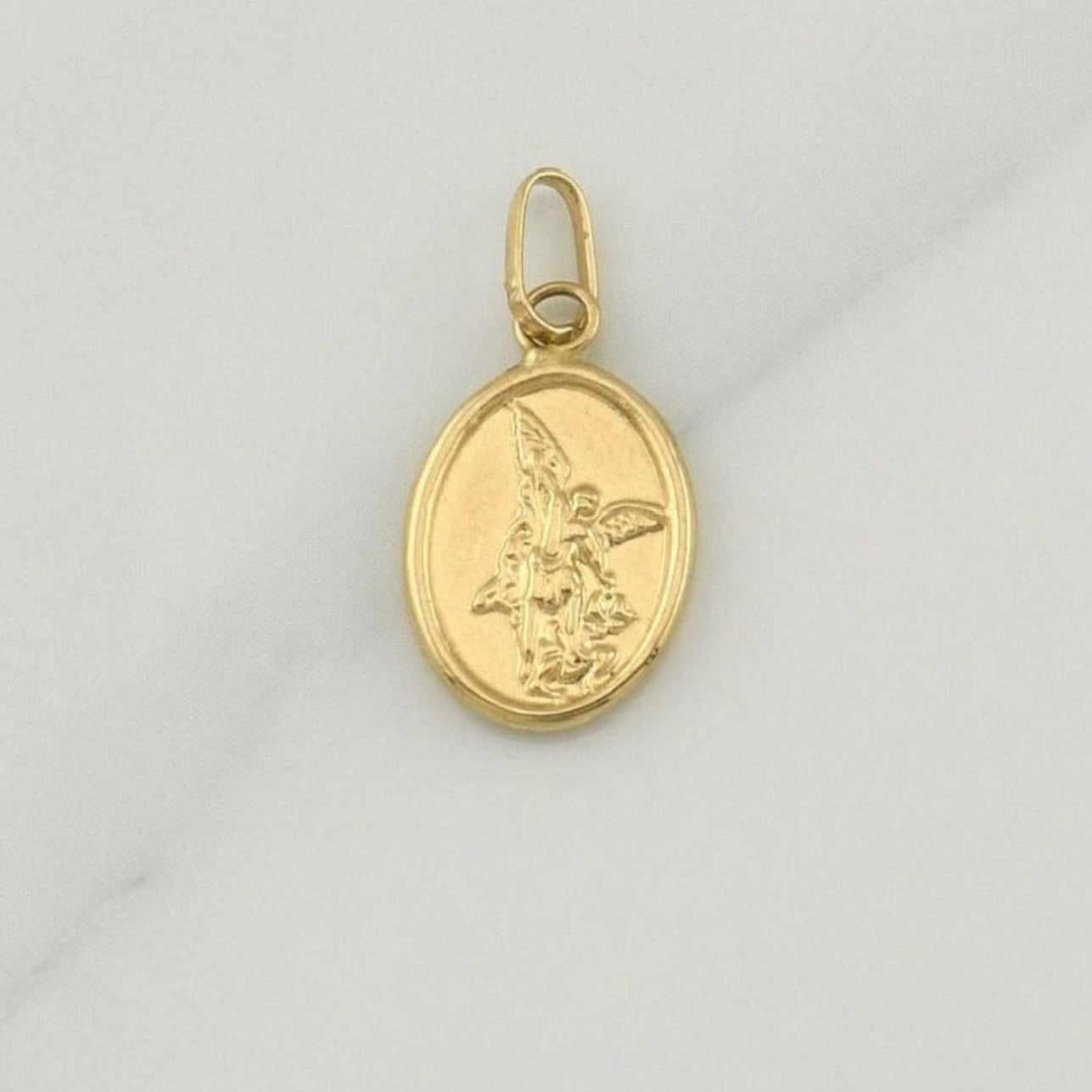 Pendant Archangel Saint Michael 0.5 g / 3/4 in Yellow Gold 18K